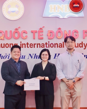 ĐẠI DIỆN TRƯỜNG ĐẠI HỌC YEUNGNAM ĐẾN GIAO LƯU VÀ LÀM VIỆC