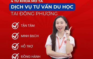 4 TỪ KHÓA MIÊU TẢ DỊCH VỤ TƯ VẤN  DU HỌC TẠI ĐÔNG PHƯƠNG