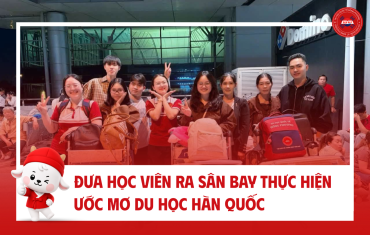 ĐÔNG PHƯƠNG TIẾP TỤC ĐƯA HỌC VIÊN RA SÂN BAY THỰC HIỆN ƯỚC MƠ DU HỌC HÀN QUỐC