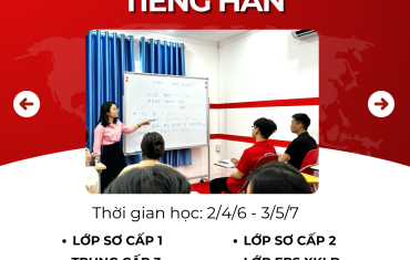 KHAI GIẢNG LỚP TIẾNG HÀN THÁNG 05