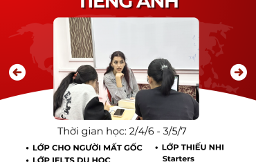 KHAI GIẢNG CÁC LỚP TIẾNG ANH THÁNG 05